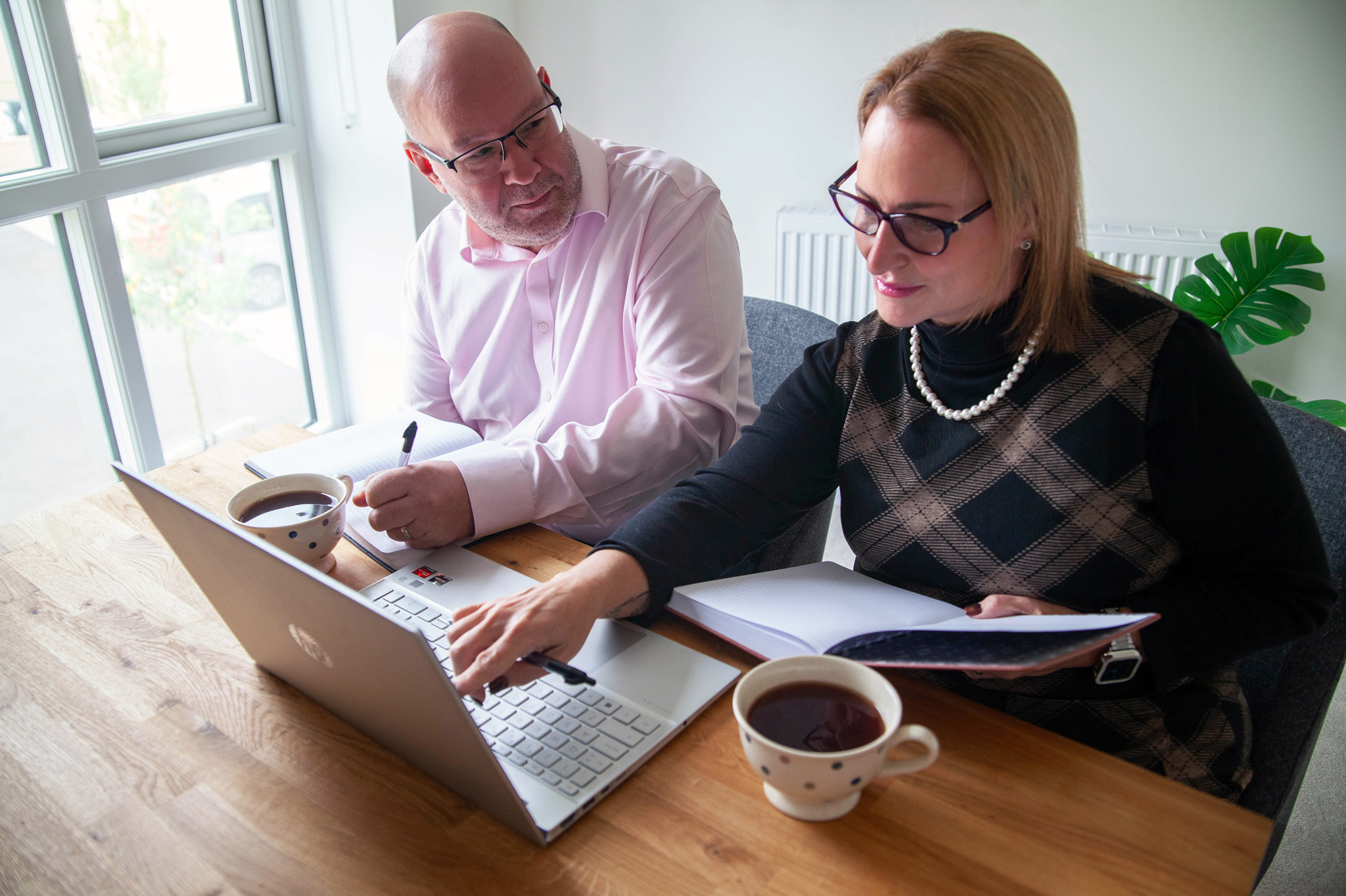 Dennis and Anneka Wilkins working together